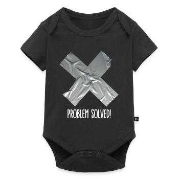 Problem solved (place on black item) - Baby Premium short-sleeve bodysuit - black - Front