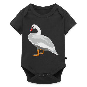 cygne - Body à manches courtes Premium Bébé - noir - Devant