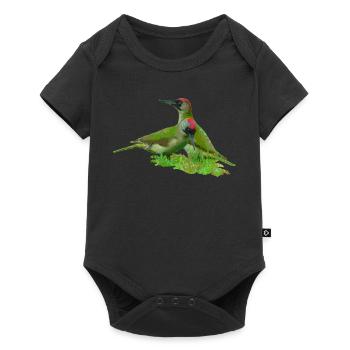 woodpecker - Baby Premium short-sleeve bodysuit - black - Front