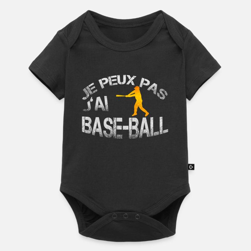 Base-Ball - Body à manches courtes Premium Bébé - noir