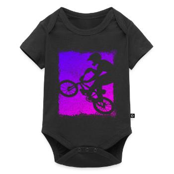 BMX Bike - Bmx Bike - Magenta Bmx - Baby Premium short-sleeve bodysuit - black - Front