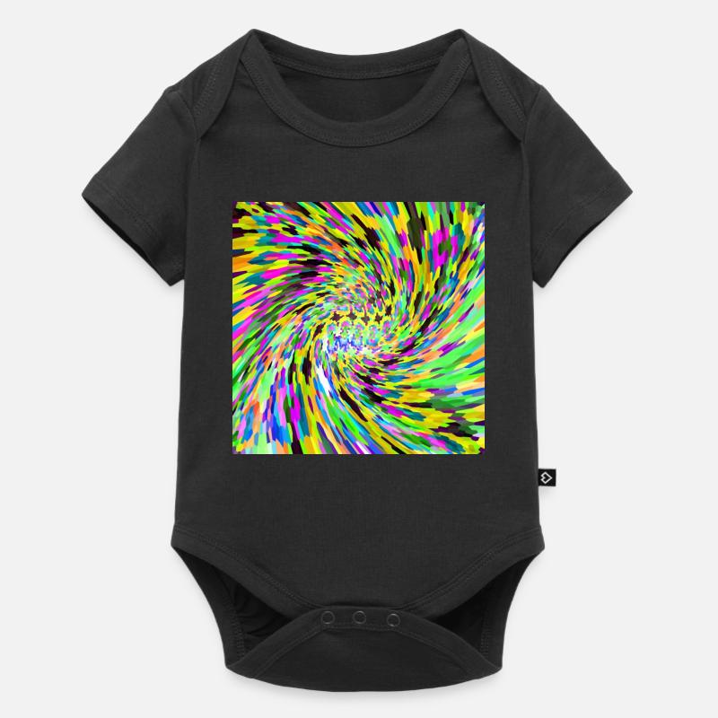 Psychedelic vortex - Baby Premium short-sleeve bodysuit - black