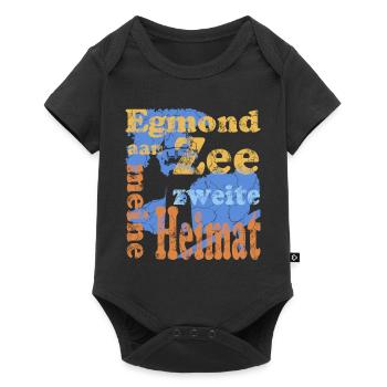 Egmond aan Zee - Baby Premium Kurzarmbody - Schwarz - Vorne