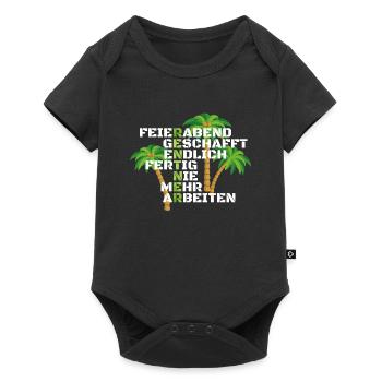 Rentner nie mehr Arbeiten - Baby Premium Kurzarmbody - Schwarz - Vorne