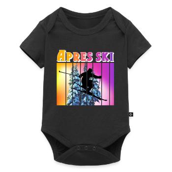 Apres ski - Baby Premium short-sleeve bodysuit - black - Front
