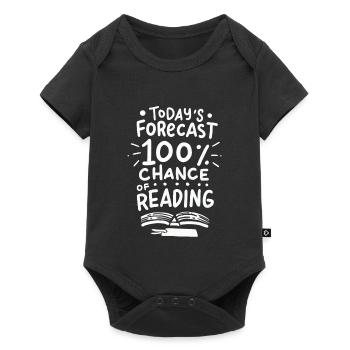 Lire les livres Livre cadeau bibliothèque - Body à manches courtes Premium Bébé - noir - Devant