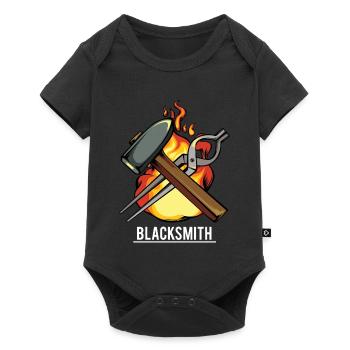 Schmiedefeuer Werkzeugkunst - Baby Premium Kurzarmbody - Schwarz - Vorne