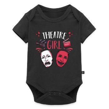 Theatre Girl Masks & Stage Motifs - Baby Premium short-sleeve bodysuit - black - Front