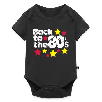 Fête des années 80, chemise amusante, retour aux années 80.. (25) - Body à manches courtes Premium Bébé - noir - Devant