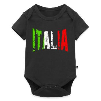 Fan article Italy football pizza - Baby Premium short-sleeve bodysuit - black - Front