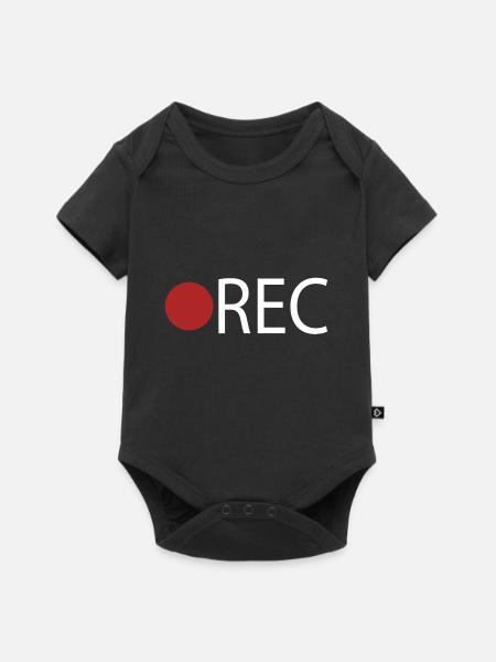 REC Recording - Baby Premium Kurzarmbody - Schwarz