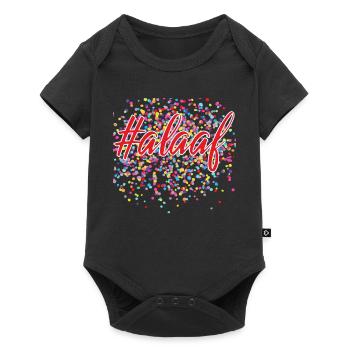 Karneval Fasching Kostüm Köln Weiberfastnacht - Baby Premium Kurzarmbody - Schwarz - Vorne