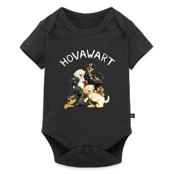 Hovawart dog heap cartoon dog gift - Baby Premium short-sleeve bodysuit - black - Front