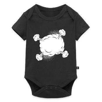 Vide nuage de combat comique pour vos propres textes et motifs - Body à manches courtes Premium Bébé - noir - Devant