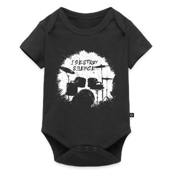 Drums Drummer - Baby Premium short-sleeve bodysuit - black - Front
