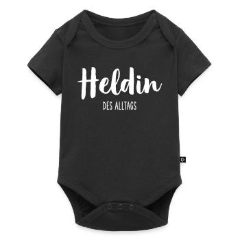 Heldin des Alltags - Helfer Retter Held - Baby Premium Kurzarmbody - Schwarz - Vorne