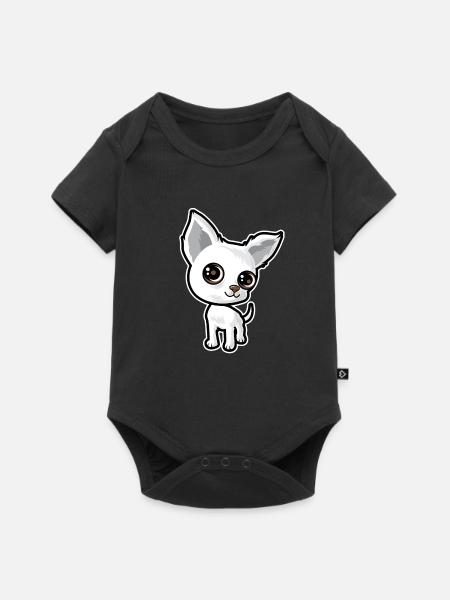 Welpe - Baby Premium Kurzarmbody - Schwarz