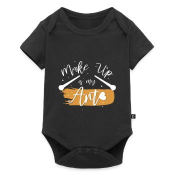 Le maquillage est mon art - Body à manches courtes Premium Bébé - noir - Devant
