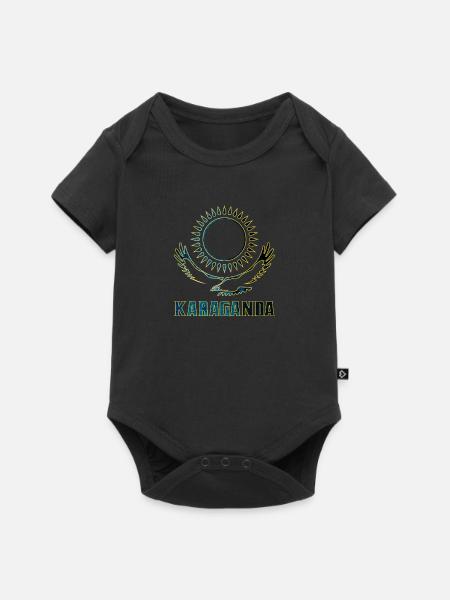 Karaganda Kasachstan Geschenk - Baby Premium Kurzarmbody - Schwarz