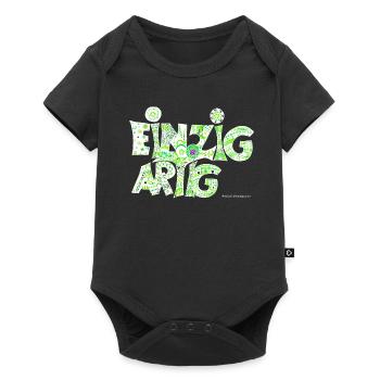 Einzigartig - Baby Premium Kurzarmbody - Schwarz - Vorne