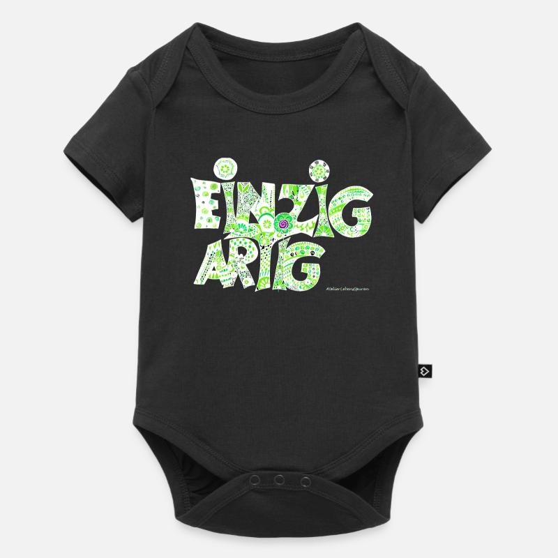 Einzigartig - Baby Premium Kurzarmbody - Schwarz