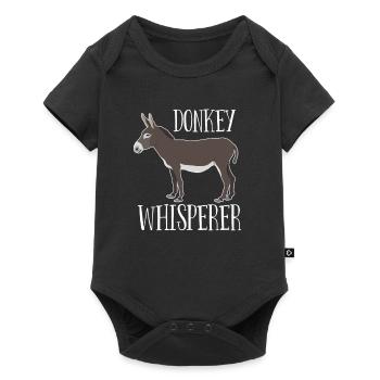Donkey - Donkey Whisperer - Baby Premium short-sleeve bodysuit - black - Front