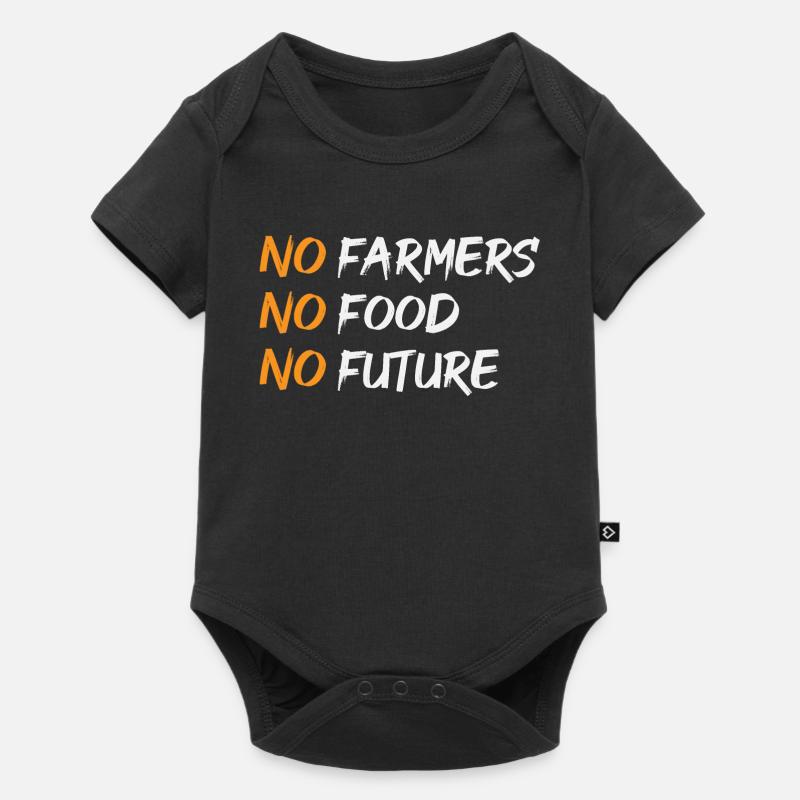 Pas d’agriculteurs pas de nourriture – Design statement - Body à manches courtes Premium Bébé - noir
