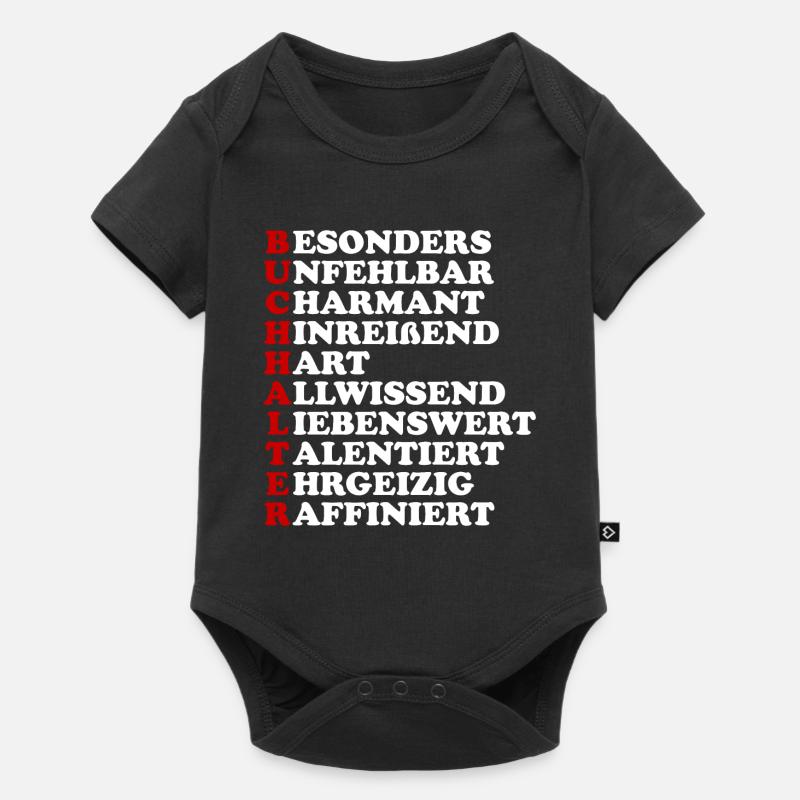 buchhalter spruch - Baby Premium Kurzarmbody - Schwarz