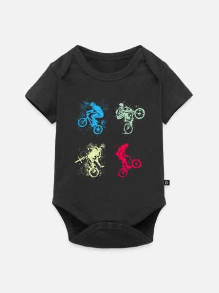 BMX / Bmx / bmx / Geschenkidee / Geburtstag - Baby Premium Kurzarmbody - Schwarz