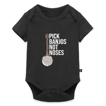 Banjo - Pick Banjos Not Noses - Body à manches courtes Premium Bébé - noir - Devant