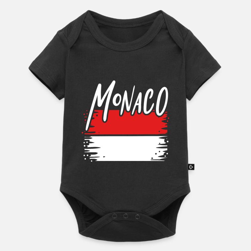 Principauté de Monaco - Body à manches courtes Premium Bébé - noir