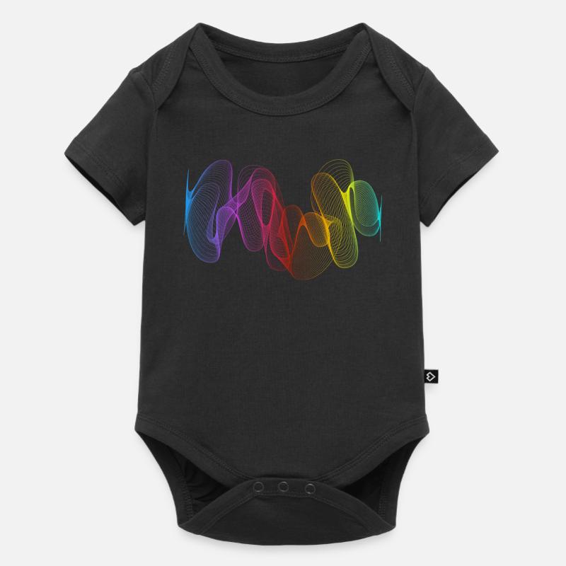 Lignes abstraites Design 02 - Body à manches courtes Premium Bébé - noir
