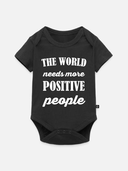 Motto - Baby Premium Kurzarmbody - Schwarz