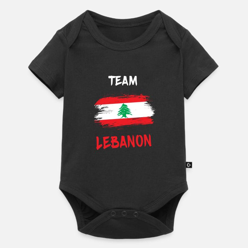 Équipe Liban Design / Idée cadeau - Body à manches courtes Premium Bébé - noir