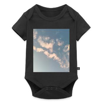 Pastel Clouds Sky Zen Design - Baby Premium short-sleeve bodysuit - black - Front