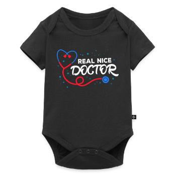 Docteur Médecin spécialiste Interne Médecin d’urgence Profession - Body à manches courtes Premium Bébé - noir - Devant