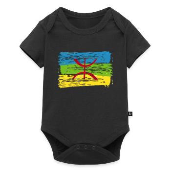 Amazigh Flag - Baby Premium short-sleeve bodysuit - black - Front