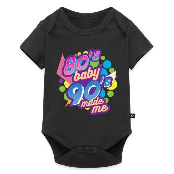 80s baby 90s made me 1980 1990 - Baby Premium short-sleeve bodysuit - black - Front