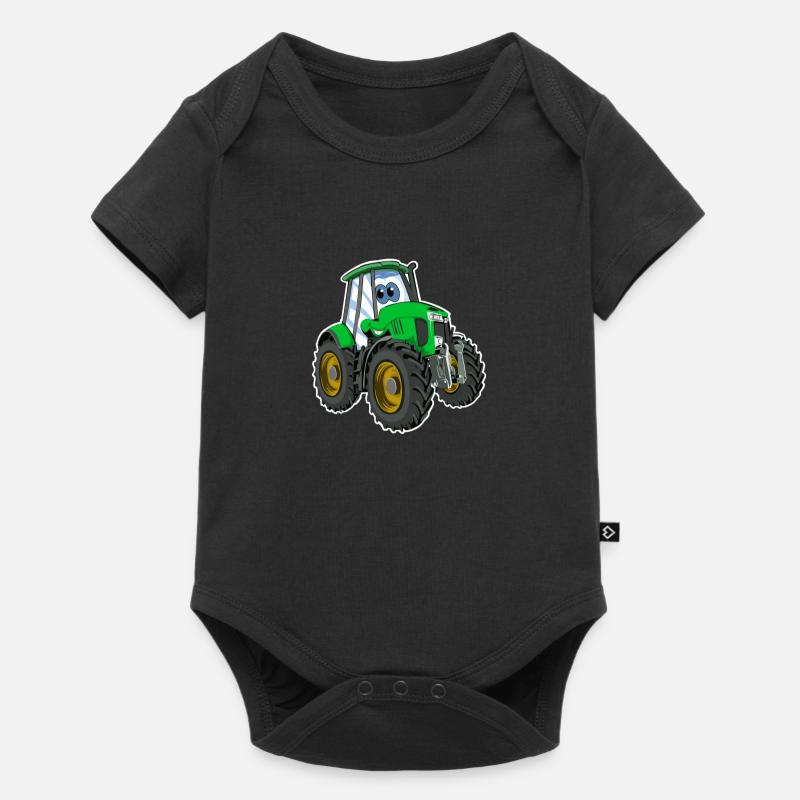 Traktor - Baby Premium Kurzarmbody - Schwarz