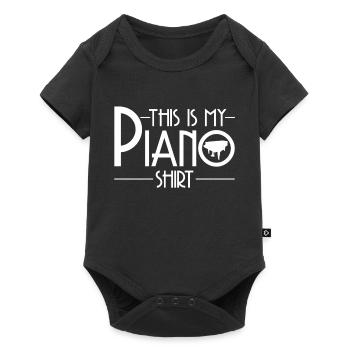Pianiste pianiste - Body à manches courtes Premium Bébé - noir - Devant