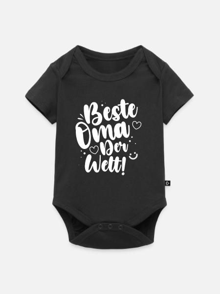 Beste Oma Der Welt! - Baby Premium Kurzarmbody - Schwarz