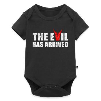 Le mal est venu avec les cornes du diable - Body à manches courtes Premium Bébé - noir - Devant