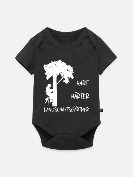 Kletternder Landschaftsgärtner - Baby Premium Kurzarmbody - Schwarz