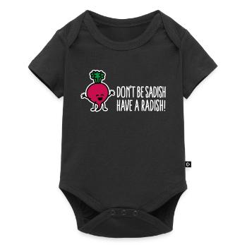 Ne soyez pas triste, ayez un diététicien drôle de radis - Body à manches courtes Premium Bébé - noir - Devant