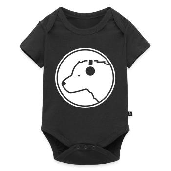 Polar Bear DJ – Cool Music Bear Headphone Party - Baby Premium short-sleeve bodysuit - black - Front