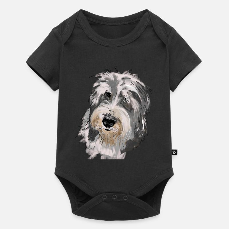 Collie barbu - Body à manches courtes Premium Bébé - noir