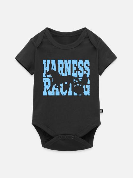 Traber trabrennen - Baby Premium Kurzarmbody - Schwarz