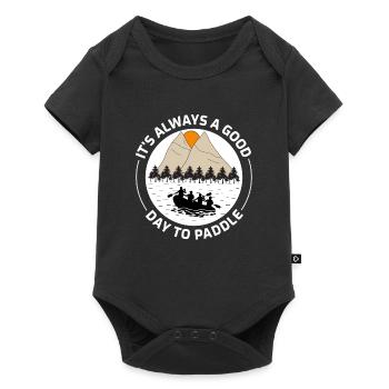 Équipe de rafting Raft White Water Rafter Paddle Cadeau - Body à manches courtes Premium Bébé - noir - Devant