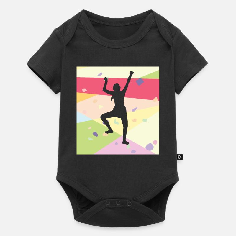 Klettern Kletterer - Baby Premium Kurzarmbody - Schwarz