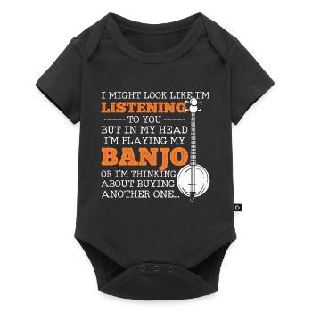 Banjo - Baby Premium short-sleeve bodysuit - black - Front